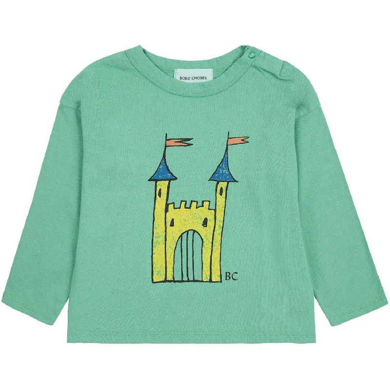 Bobo Choses Green Faraway Castle Shirt