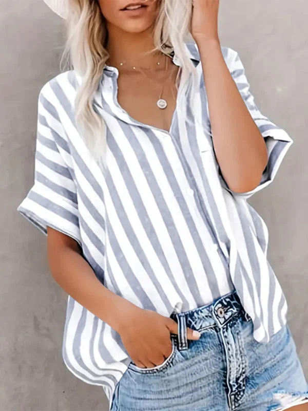 Blue Stripe Summer Shirt