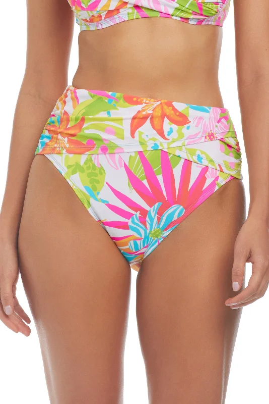 Packing a Punch Hi-Waist with Sarong Waist Band and Tummy Tuk Bottom