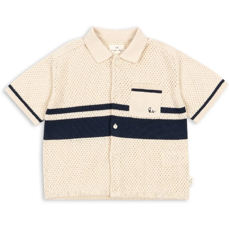 Konges Sløjd Blue Stripe Hai Knit Shirt