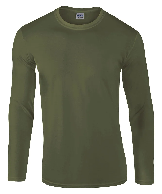 Military Green* - Softstyle™ long sleeve t-shirt