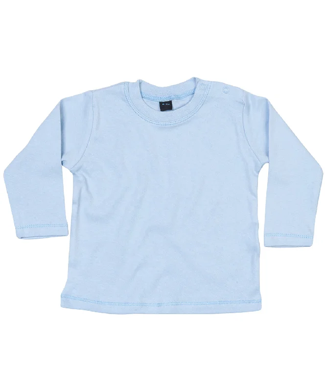 Dusty Blue - Baby long sleeve T