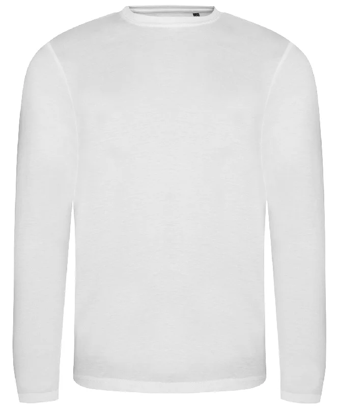 Solid White - Triblend T long sleeve