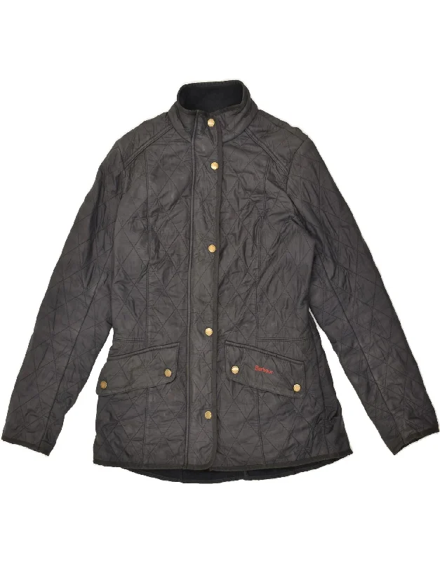 BARBOUR Womens Quilted Jacket UK 12 Medium Black