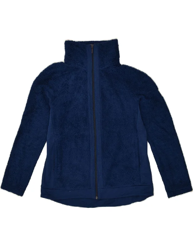 THE NORTH FACE Womens Fleece Jacket UK 14 Large Blue Polyester