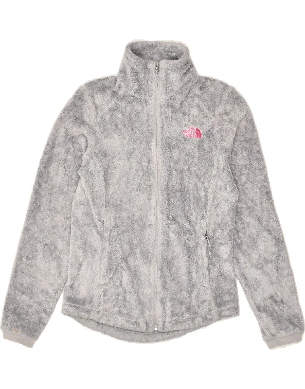 THE NORTH FACE Womens Fleece Jacket UK 6 XS Grey Polyester