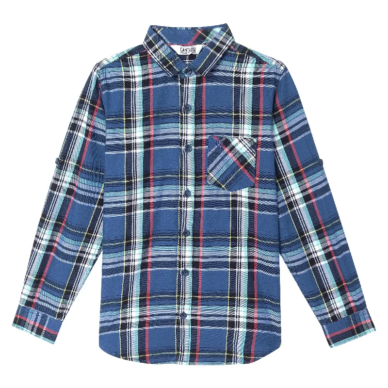 Boys Navy Blue Shirt