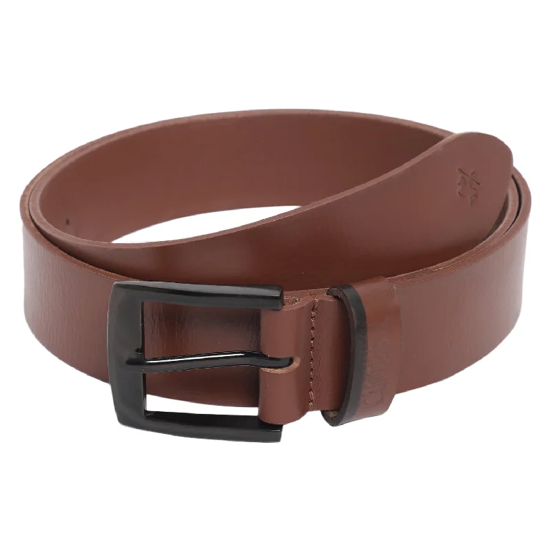 Men's Tan Casual Single Side Belt