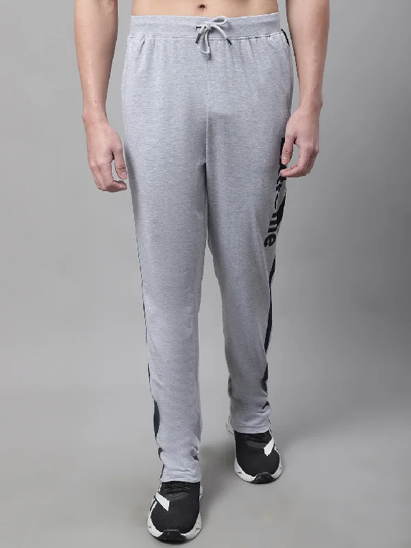 Men Grey Melange Track Pant