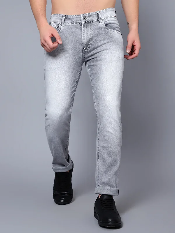 Men's Ultra Narrow fit Heavy Fade Grey  Jeans