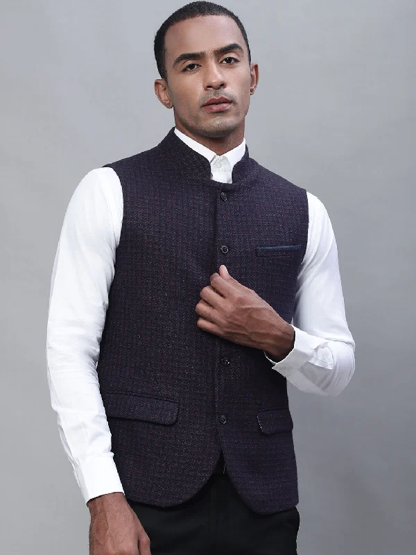 Men Wine Waist Coat