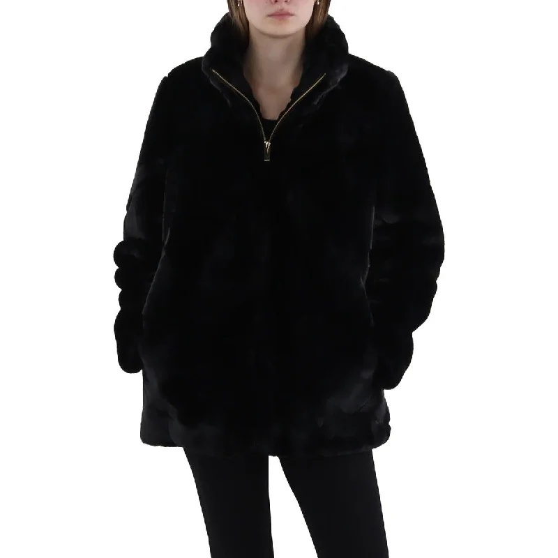 Womens Faux Fur Cold Weather Faux Fur Coat