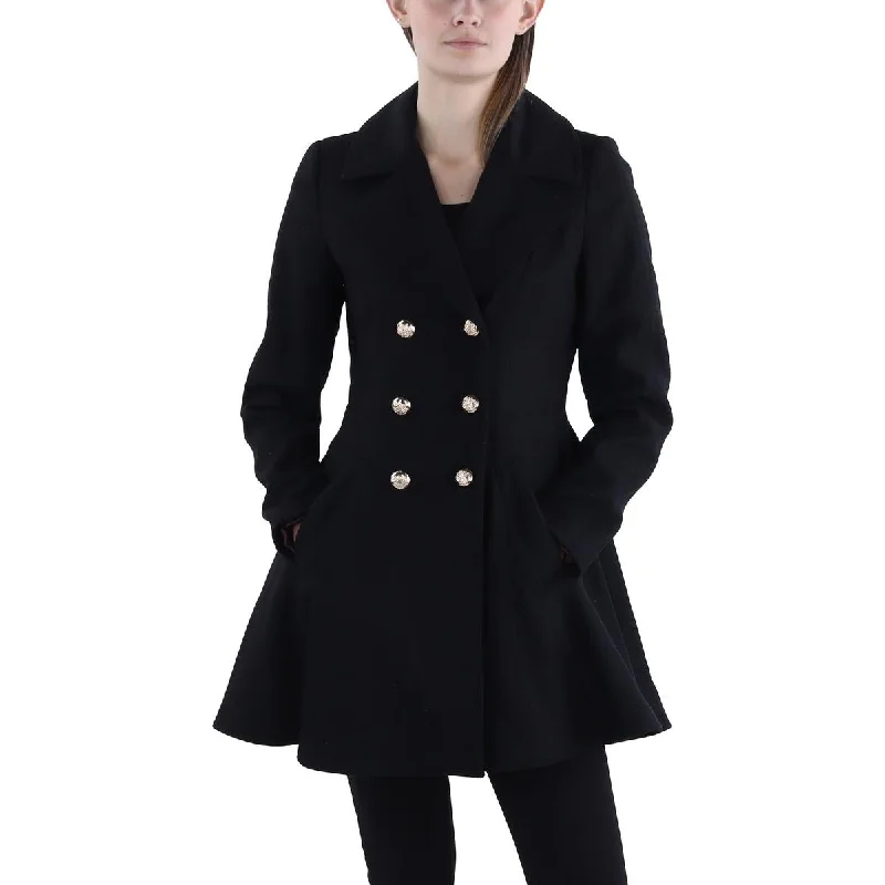 Laundry by Shelli Segal Womens Wool Blend Long Wool Coat