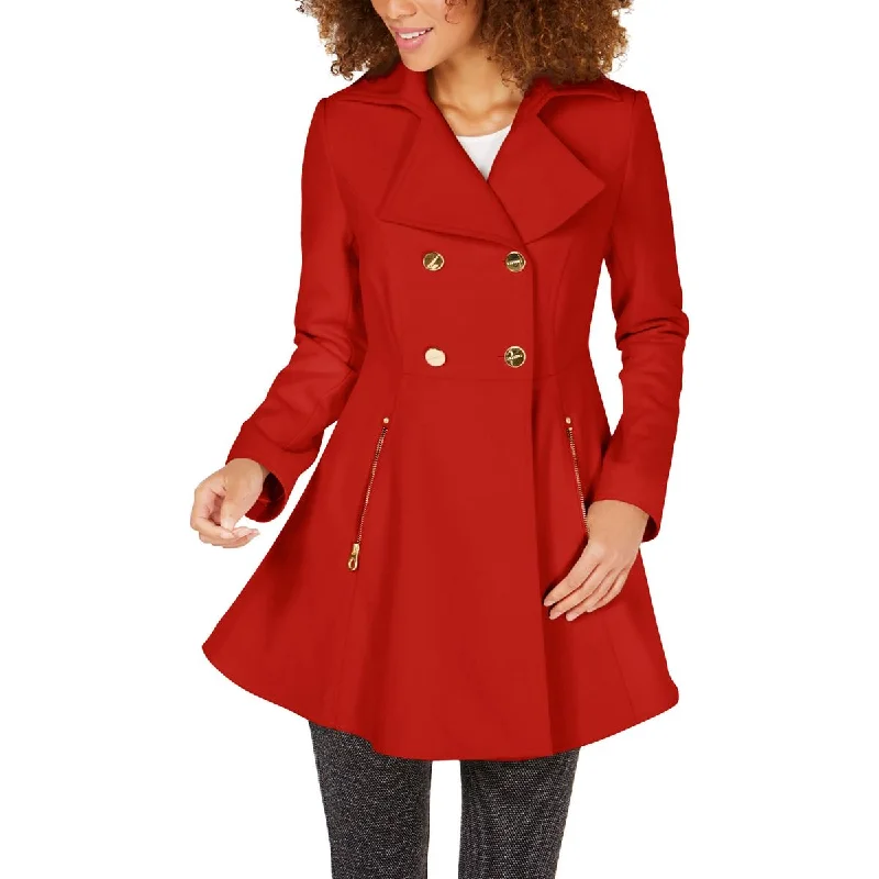 Laundry by Shelli Segal Womens Wool Blend Long Wool Coat