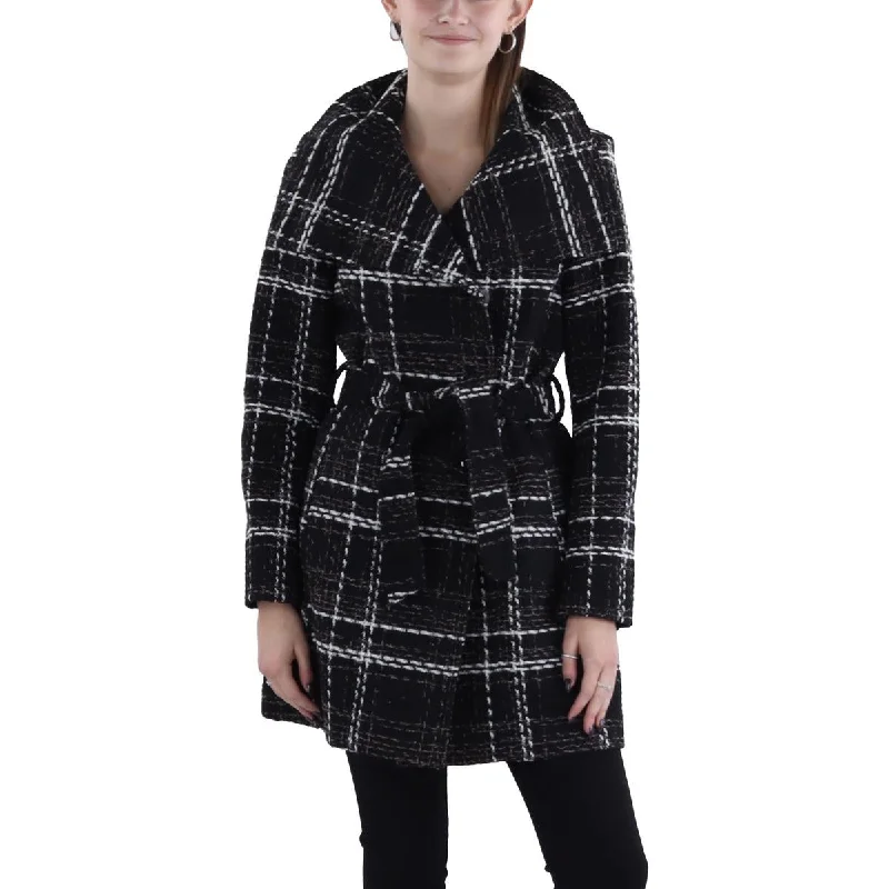 Laundry by Shelli Segal Womens Wool Blend Long Wool Coat