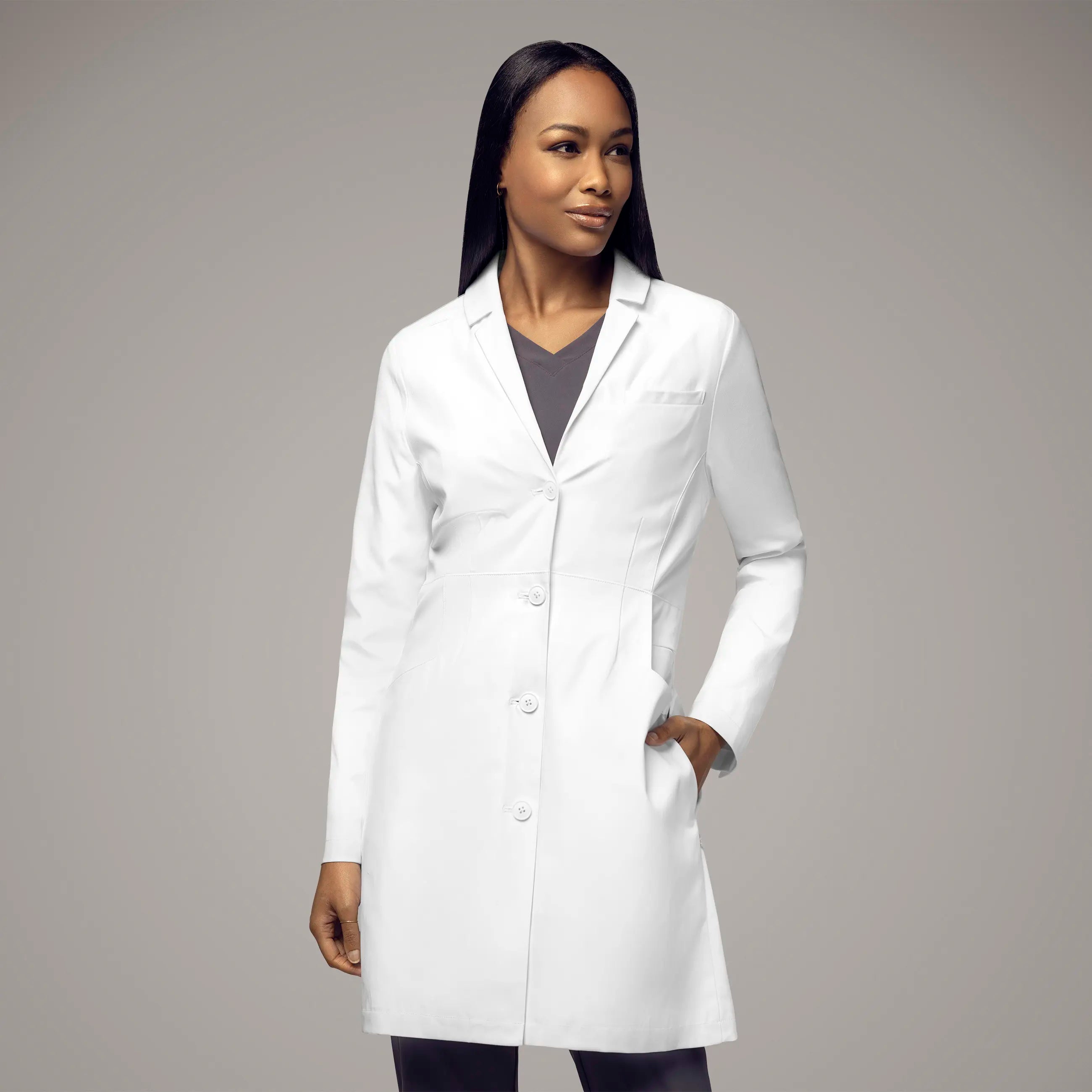 Wink Women's 35 Inch Doctors Coat - White