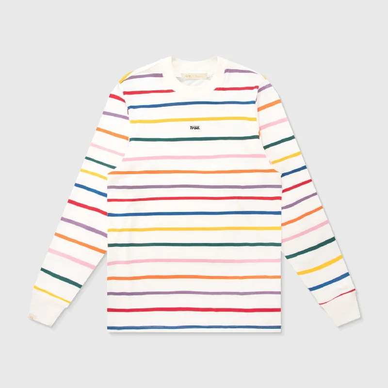 Colors Striped LS T-Shirt - Ivory