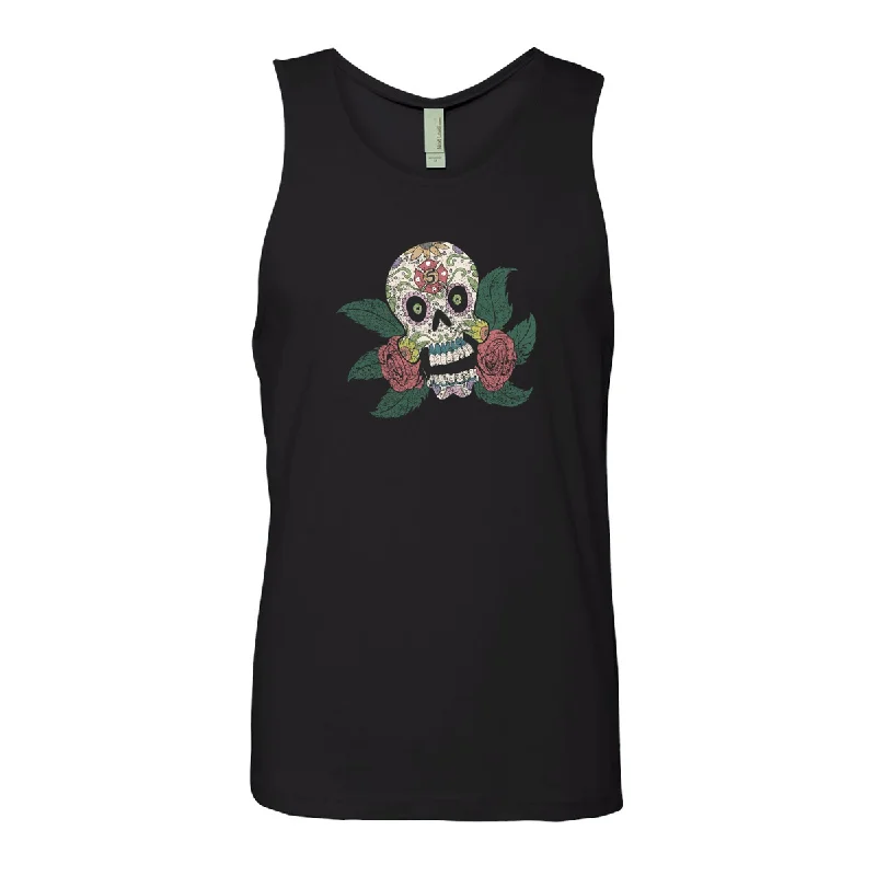 FFC 343 Maltese Sugar Skull Premium Men's Tank Top