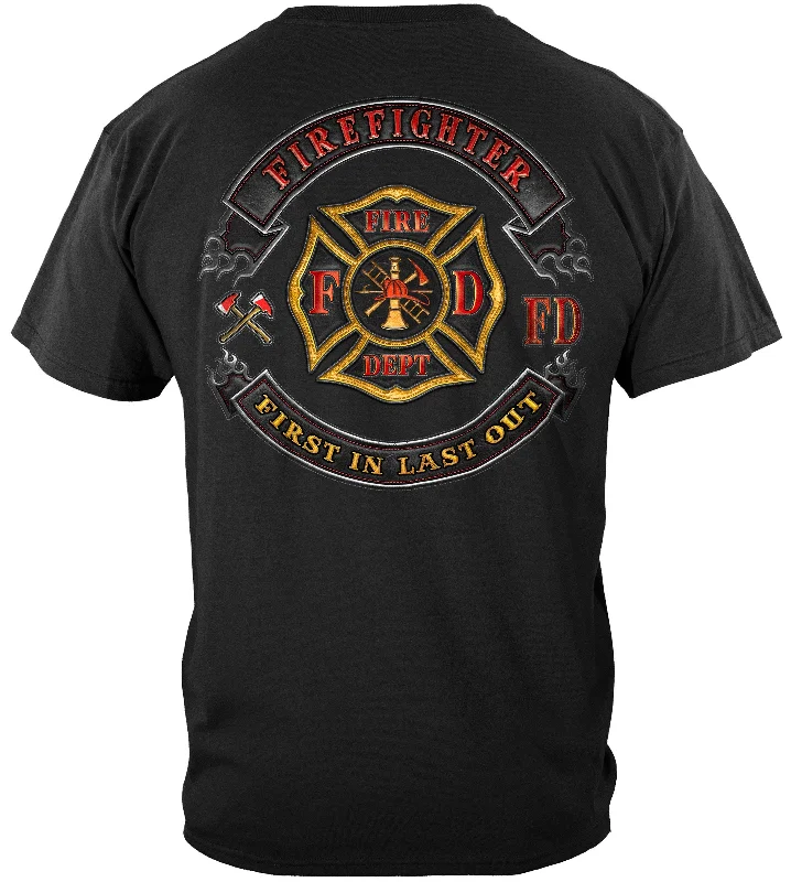 Firefighter  Biker MC T-Shirt