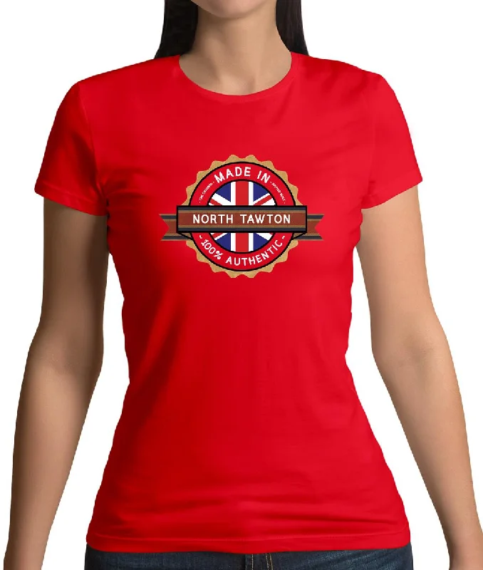 Made In North Tawton 100% Authentic Womens T-Shirt