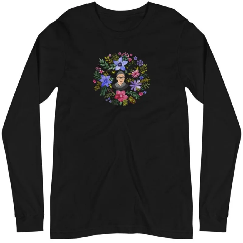 RBG Watercolor Flowers -- Unisex Long Sleeve