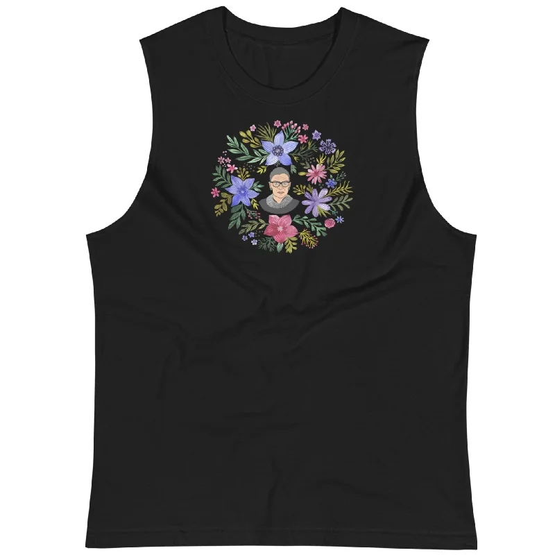 RBG Watercolor Flowers -- Unisex Tanktop