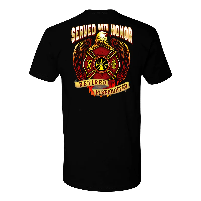 Served With Honor Retired Firefighter Premium T-Shirt