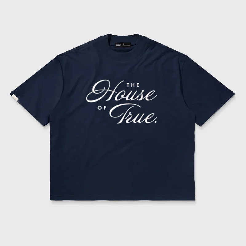 The House Of True Box-Fit Tee - Dark Blue