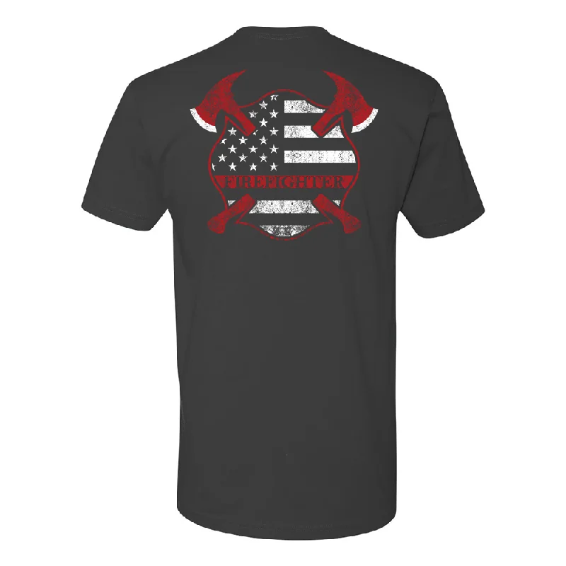 Thin Red Line Crossed Axes Maltese Premium T-Shirt