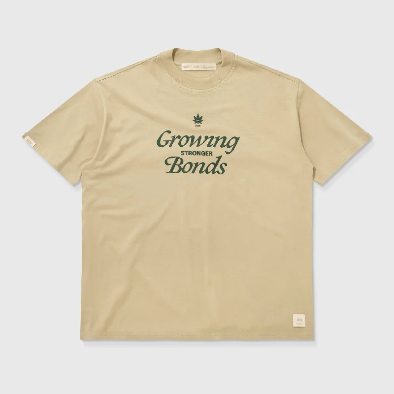 True X Herb Oversized Bonds Tee - Camel