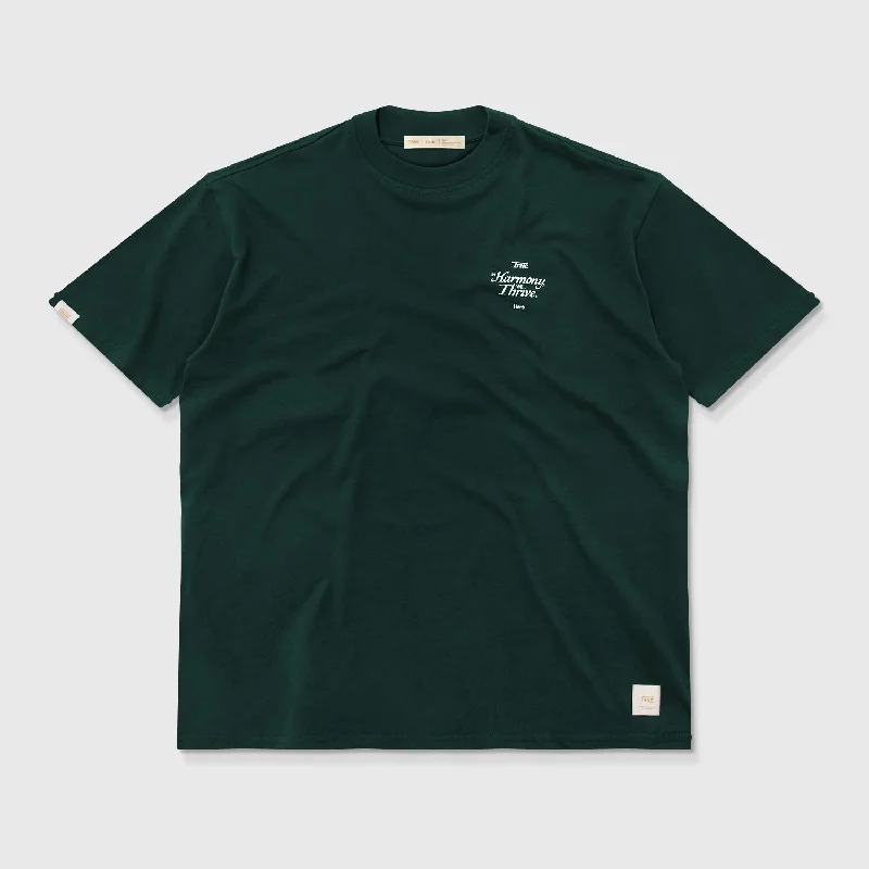 True X Herb Oversized Harmony Tee - Pine Green